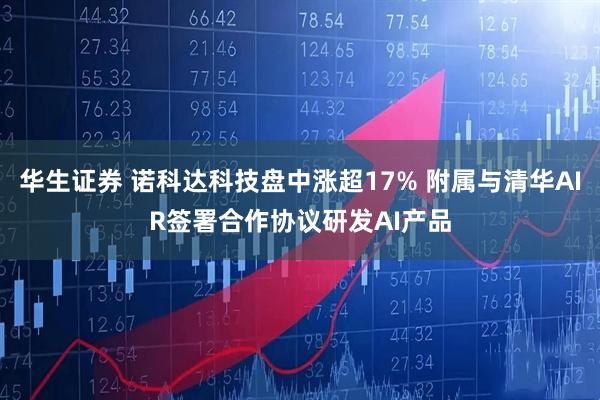 华生证券 诺科达科技盘中涨超17% 附属与清华AIR签署合作协议研发AI产品