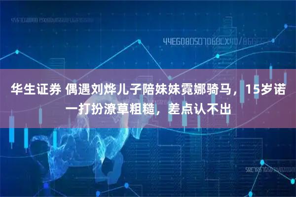 华生证券 偶遇刘烨儿子陪妹妹霓娜骑马，15岁诺一打扮潦草粗糙，差点认不出